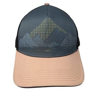 pRana Snapback Trucker Hat Multicolor One Size Adjustable Mesh Back Cotton